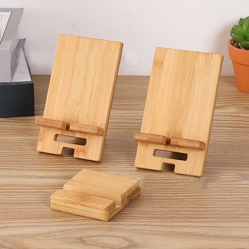 Desktop wooden mobile phone holder, simple multi-functional tablet holder, home storage rack, mobile phone holder for lazy people chasing dramas