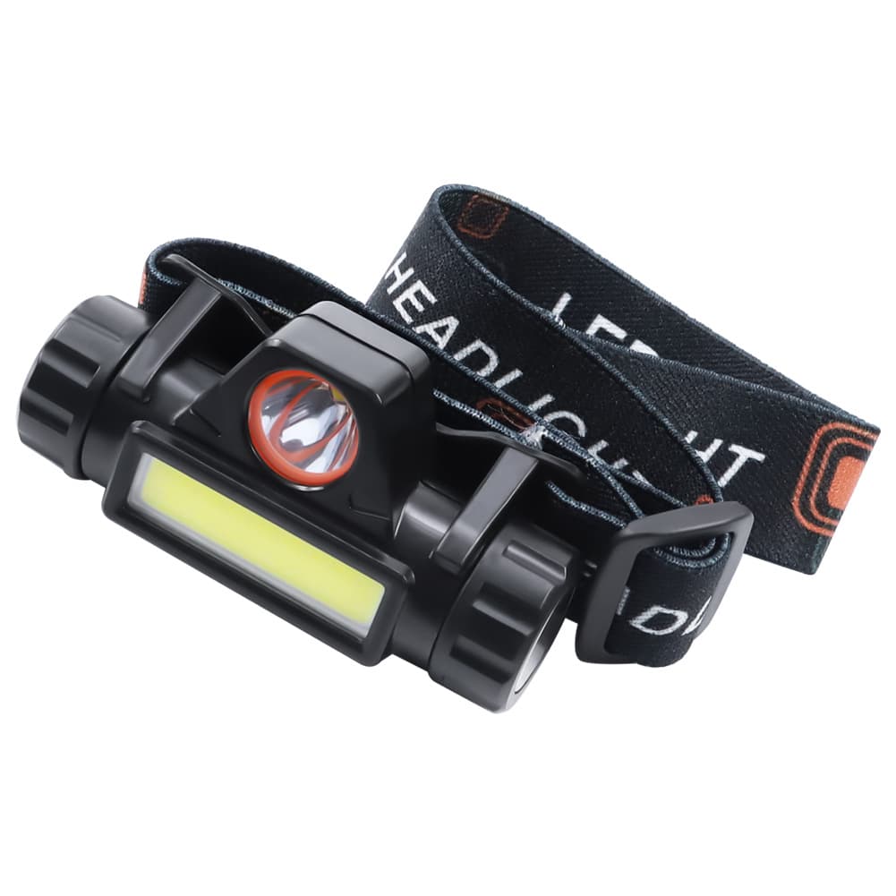High-Power LED Rechargeable Dual Light Source Headlamp with Magnet for Hiking, Night Fishing, and Outdoor Work