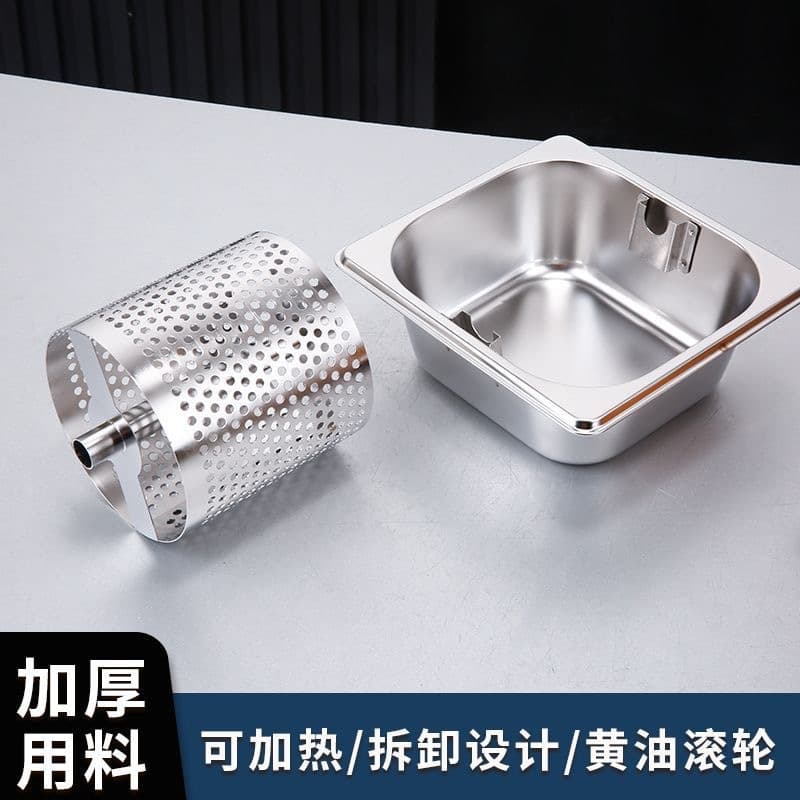 304 stainless steel butter roller American burger butter roller street stall with feet special and easy to use