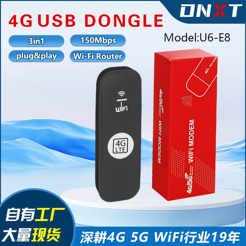 4G wireless internet card, USB wireless WiFi, SIM card insert, dongle, 4G LTE UFI modem for overseas travel