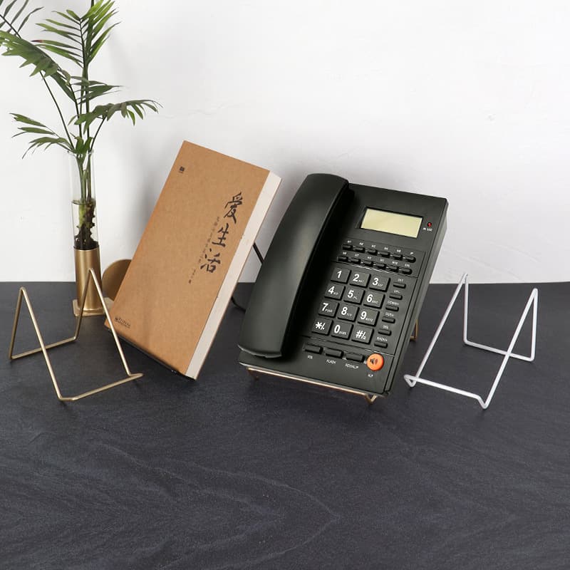 Modern Minimalist Metal Book Display Stand Telephone Bracket Award Certificate Support Frame Desktop Mounted Tablet Holder