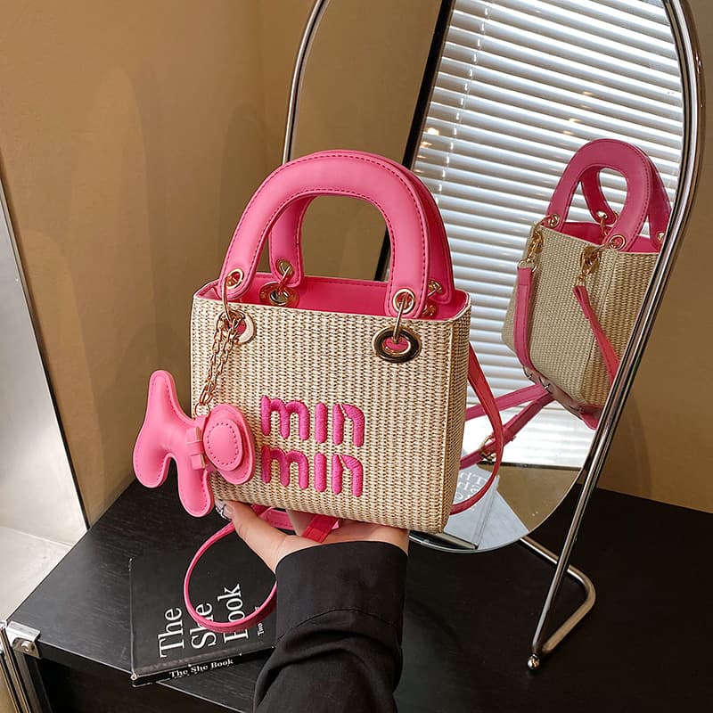 Crossbody Bag Women 2025 New Letter Fashion Woven Handbag Shoulder Bag Crossbody Bag