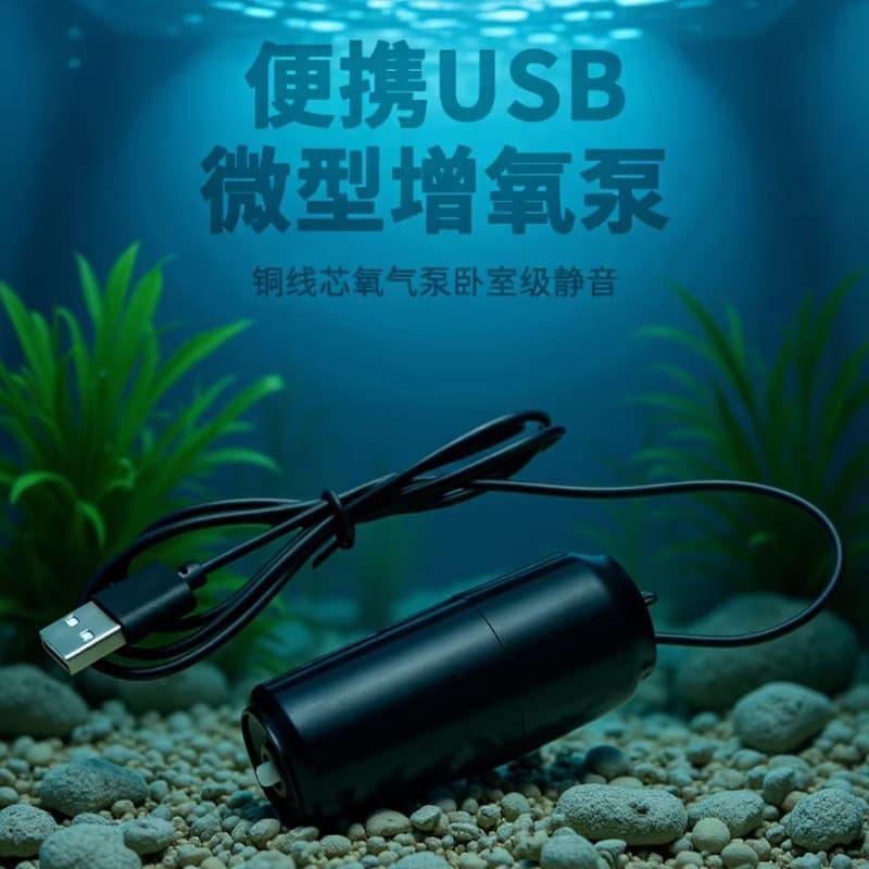 Home Fish Farming Oxygenator Small Fish Tank Oxygen Pump Mini USB Oxygen Pump Outdoor Fishing Oxygen Pump Wholesale