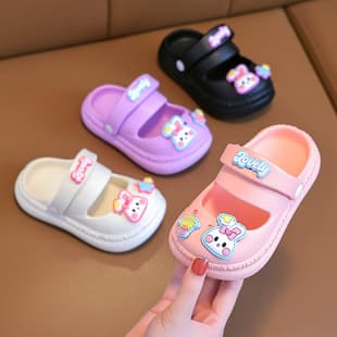 Girls New Cute EVA Croc Cartoon Dual-use Summer Soft Sole Croc Lightweight Fashion Girls Slippers