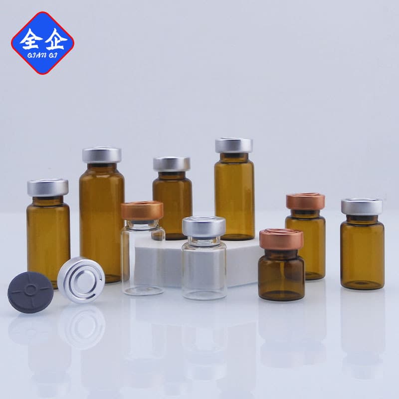 Manufacturer in stock 5ml 10ml 20ml pull-ring cap transparent serum vials, brown snap-cap ampoule essence oil bottles