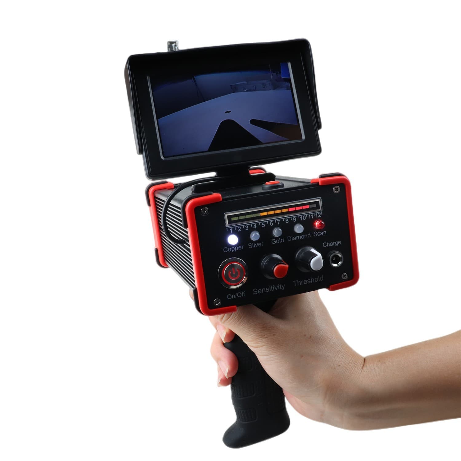 Underground Metal Detector Infrared Laser Visual Detector Archaeological Treasure Hunting High Sensitivity Portable