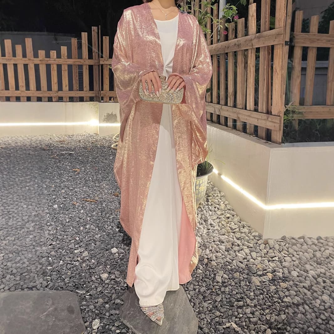Cross-Border Trade Women's Modest Reflective Jacket Dress Outerwear