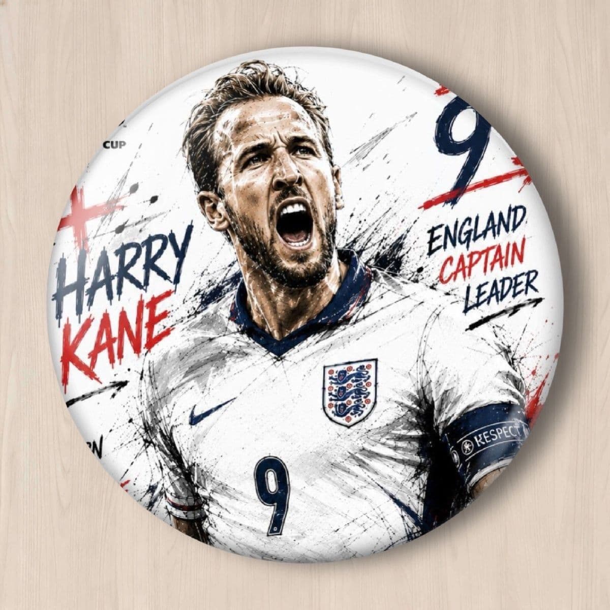 Football Laser Badge Watercolor Style Football Pin Set Full Set Sports Fan Collectible Brooch Pendant 58