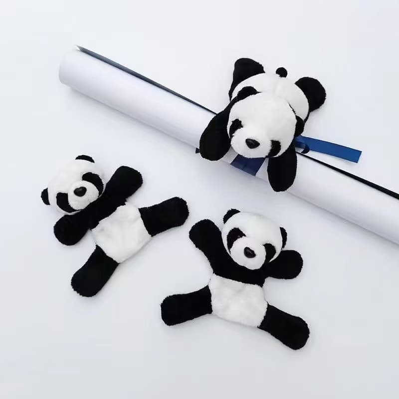 Panda Doll Refrigerator Sticker Cute Cartoon Plush Doll Chengdu Tourist Souvenir Gift Red Panda Magnetic Sticker