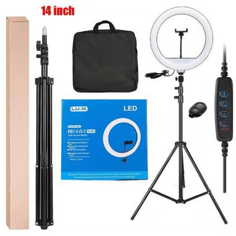 Factory 14-inch Ring Light 14-inch Beauty Live Streaming Light Three-Color Light Influencer Streamer Light
