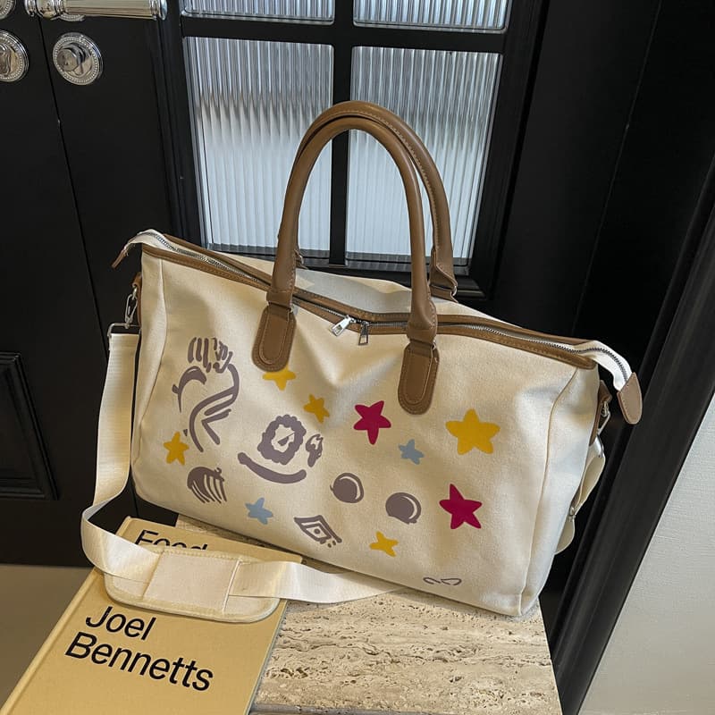 Cross-border Trendy Travel Bag, Stylish Gym Bag, Outdoor Luggage for Business Trips, Casual Large Capacity Tote Bag