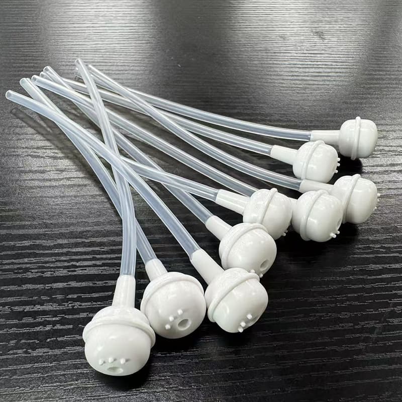 In-stock spray bottle silicone tube gravity ball oral irrigator silicone hose straw accessories infant bottle tube wholesale