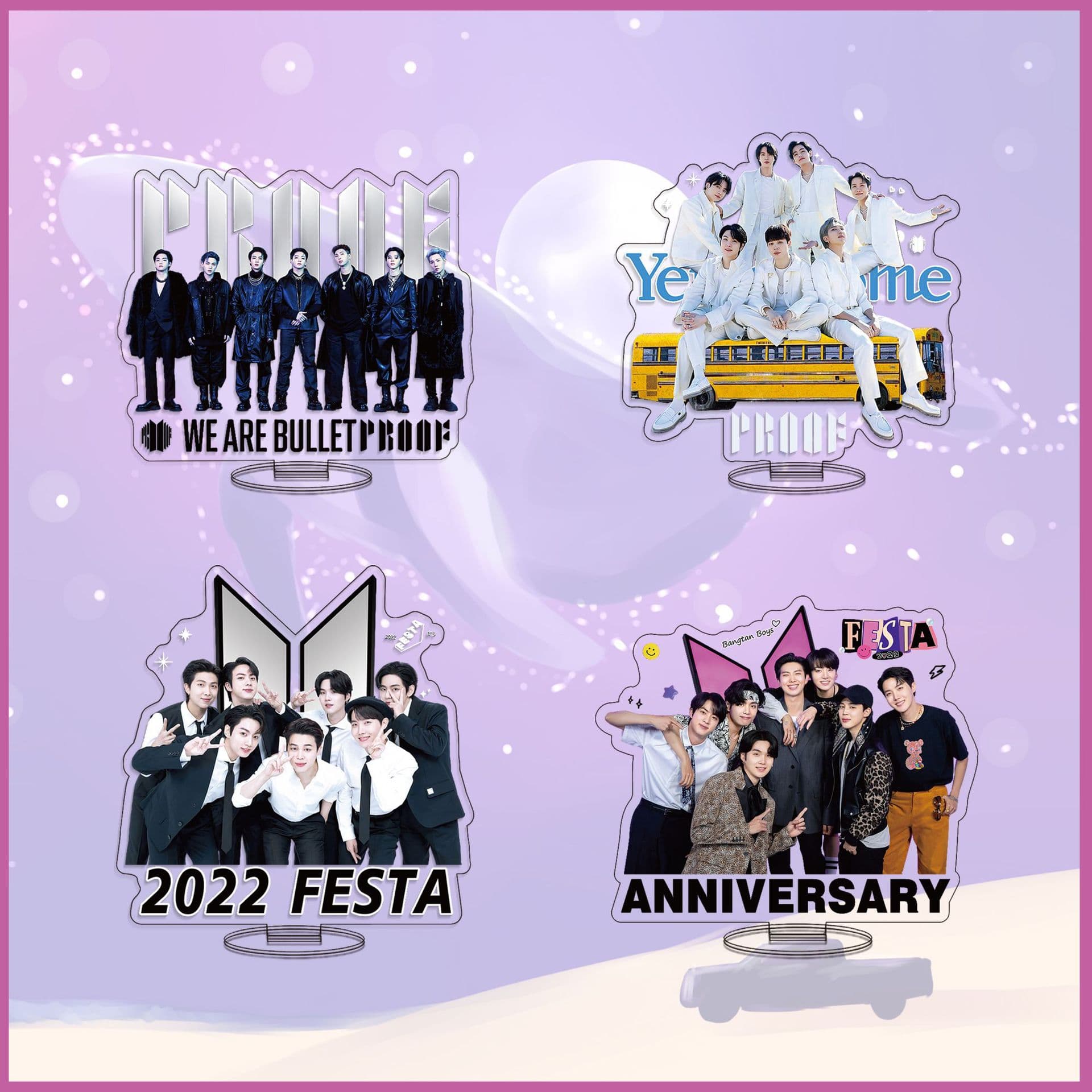 BTS new album "Proof" station sign acrylic ornament 9th anniversary Kim Taehyung peripheral sign
