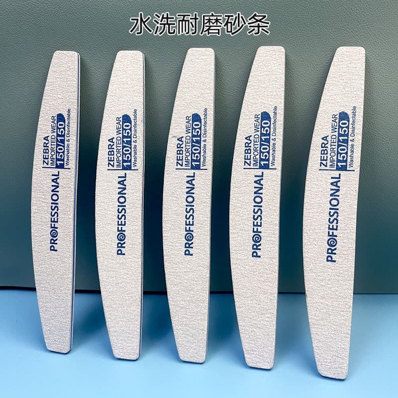 Imported manicure sanding strips are super wear-resistant and can be washed without stripping the sand. Nail file and polishing strips are used in the shop for manicure.