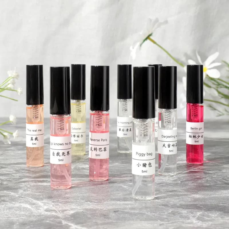 Perfume Sample 5ml for Men and Women, Portable Long-Lasting Eau de Toilette Spray Wholesale Set Cosmetics