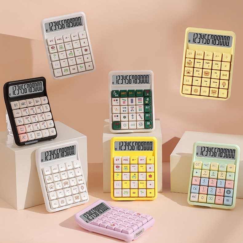RZ.7258 High-Aesthetic Cute Calculator with Detachable Mechanical Keyboard Keys, Blue Switch Mechanical Key Buttons