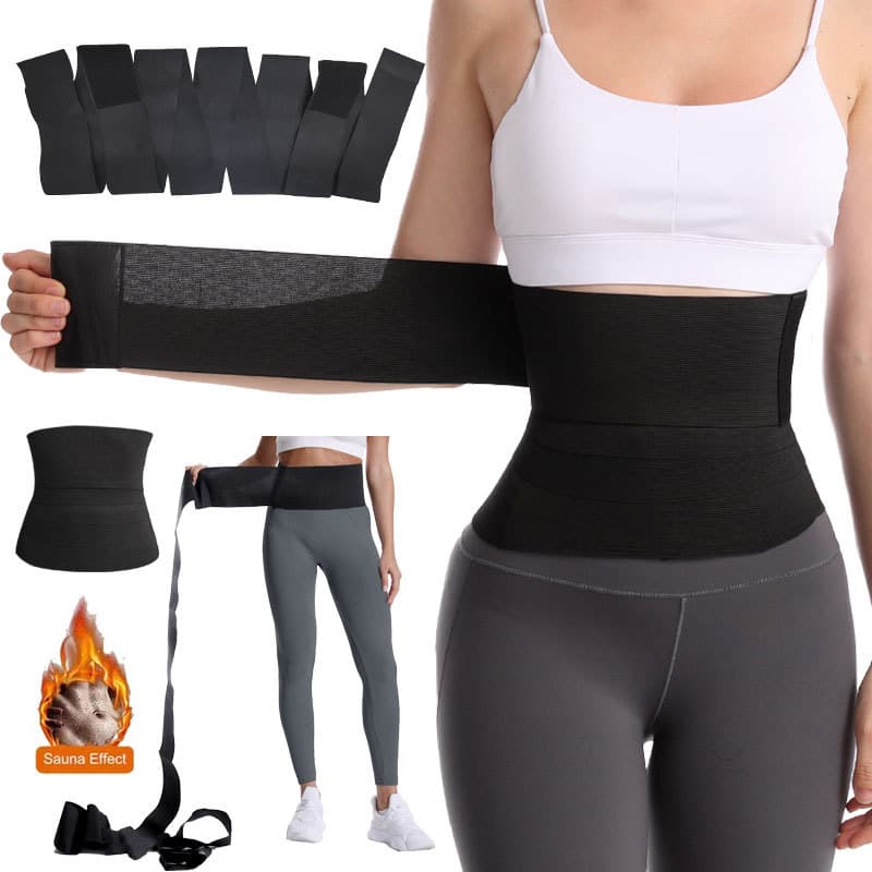New Cross-Border Adjustable Wrap Trimmer Waist Trainer Long Belly Band Waist Cincher