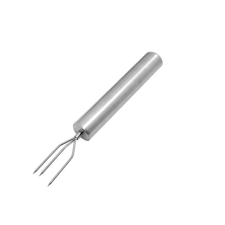 Manufacturer production stainless steel fruit fork corn fork portable barbecue fork skewer camping barbecue tools