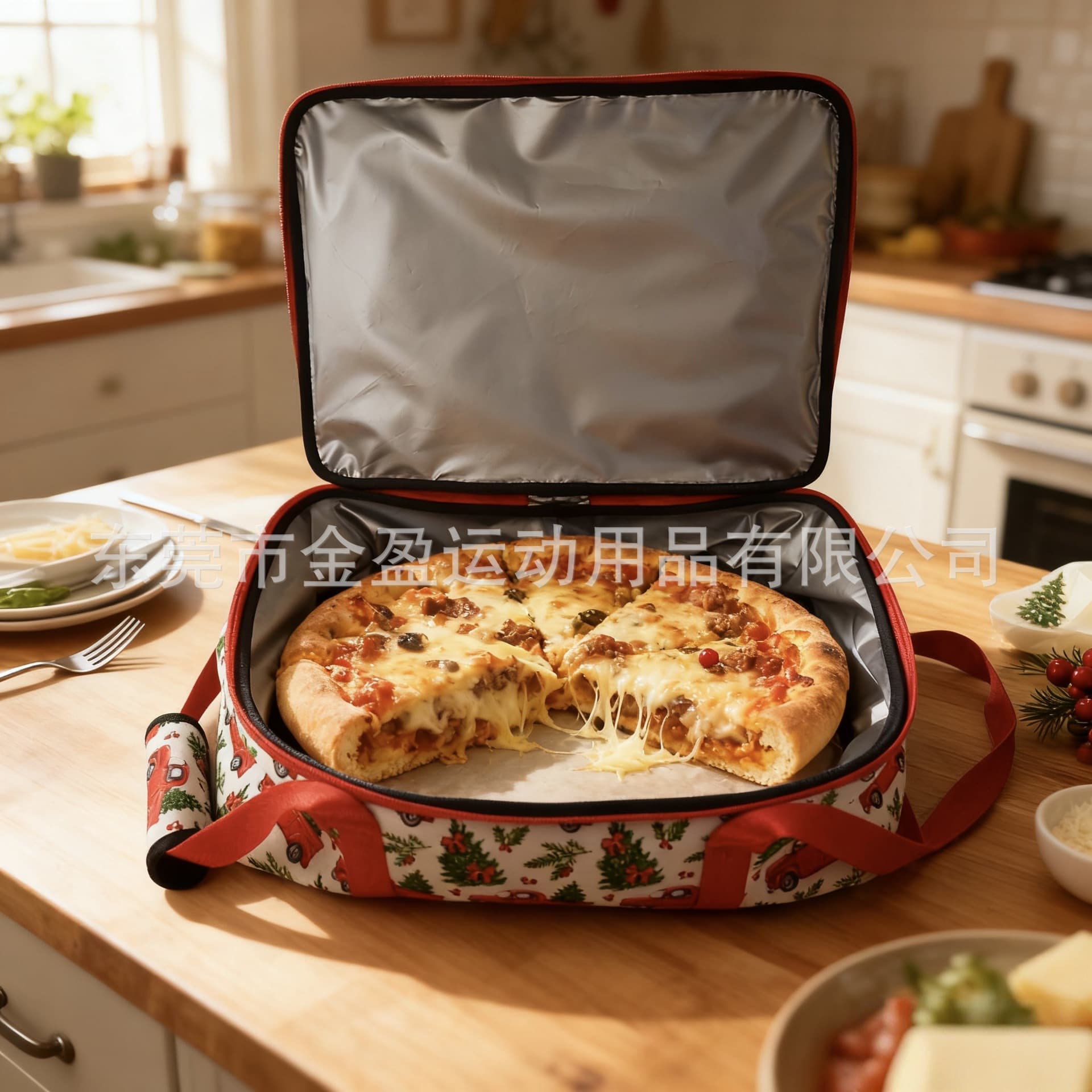 Cross-border hot-selling single-layer insulated bag, large capacity outdoor portable picnic bag, lunch bag, diving pizza bag