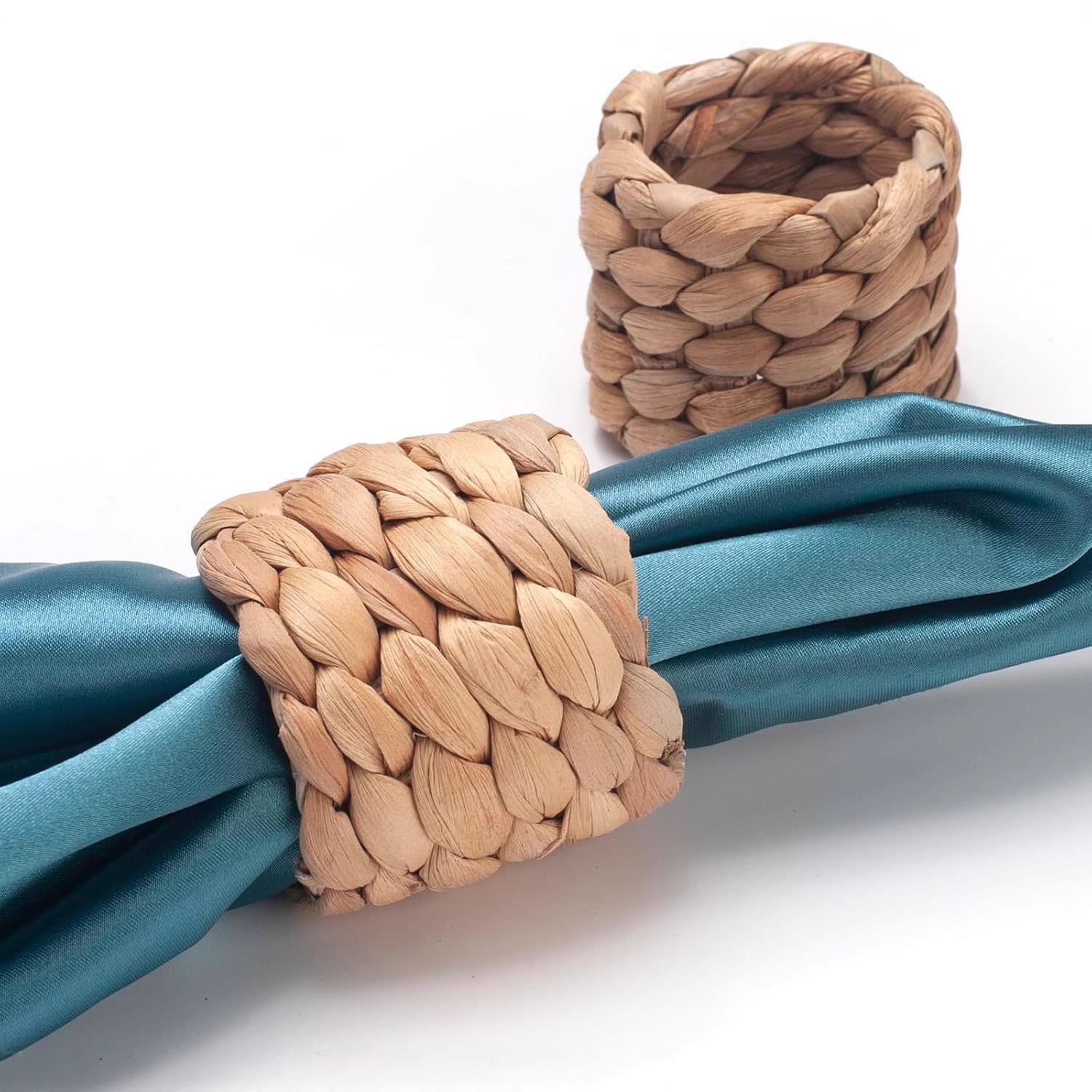 Napkin Ring Water Hyacinth Straw Napkin Ring Straw Woven Ring Western Restaurant Nordic Napkin Cloth Ring Straw Woven Napkin Ring
