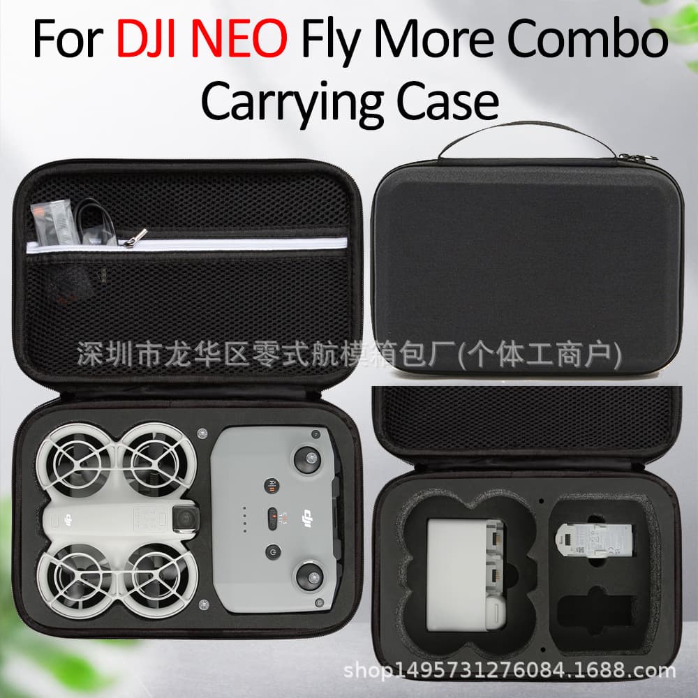 DJI NEO Fly More Waterproof Storage Box Drone Accessories Organizer Shockproof PVC Unisex Home Storage Backpack Solid Color
