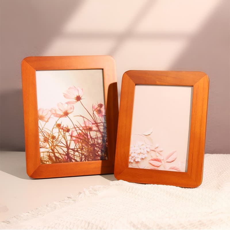 Rounded Corner Picture Frame Walnut Wood Solid Wood Frame Pine Wood Frame 6 Inch Frame 7 Inch Frame A4 Frame
