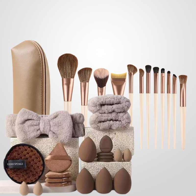 Mocha beauty tools large combination set face wash and makeup complete set Xiyin temu delivery