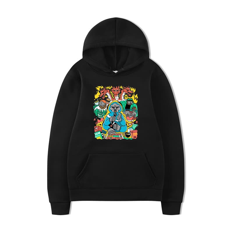 RIP MF DOOM Hoodie Men Fashion Long Sleeve Sweatshirts Hip H