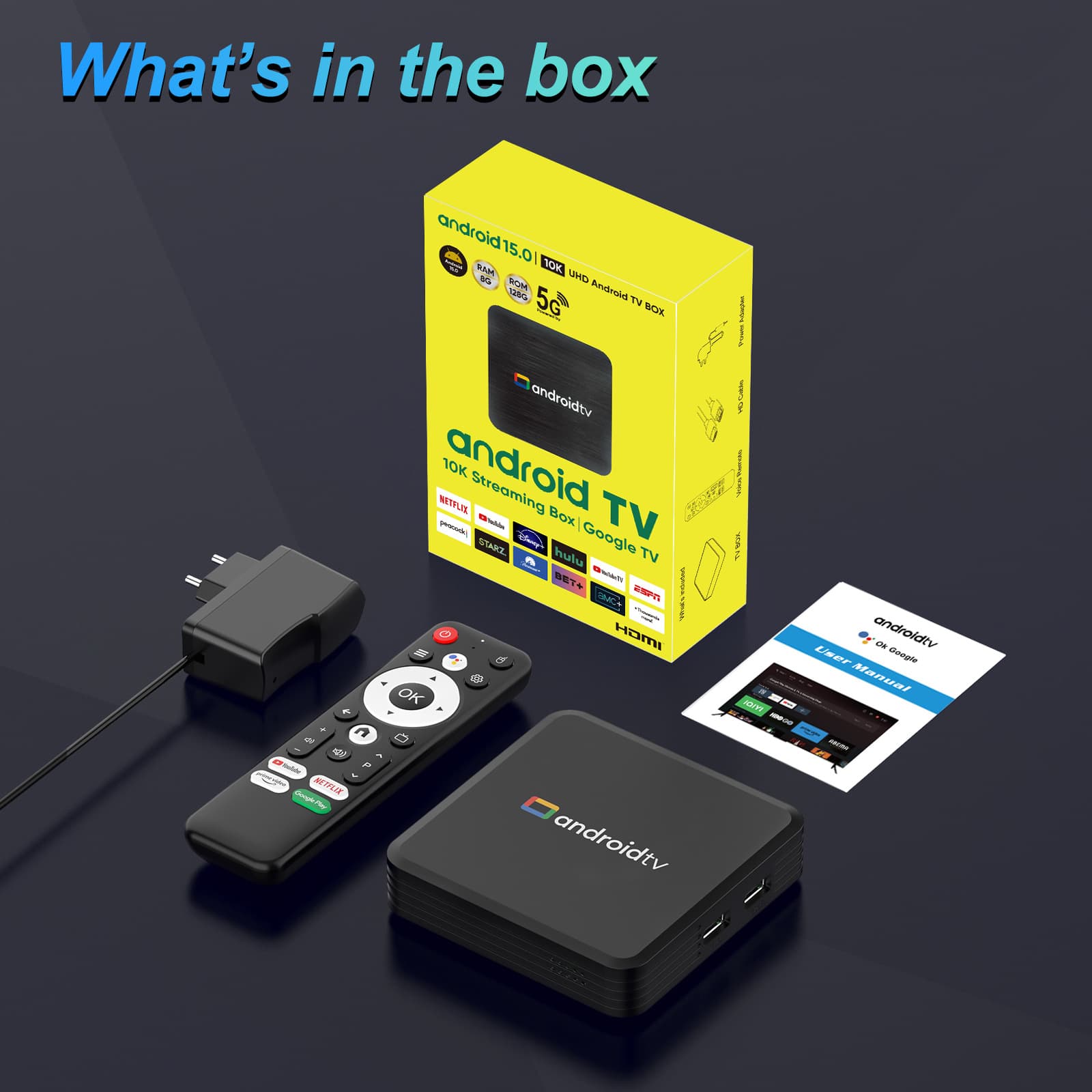 New Q3 set-top box, Android network set-top box S905L3, Android 15.0, export-oriented TV box.