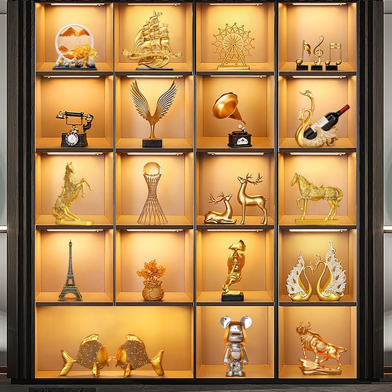 Cross-border living room wine cabinet TV cabinet resin decorative ornament, high-end niche office desk luxury decoration