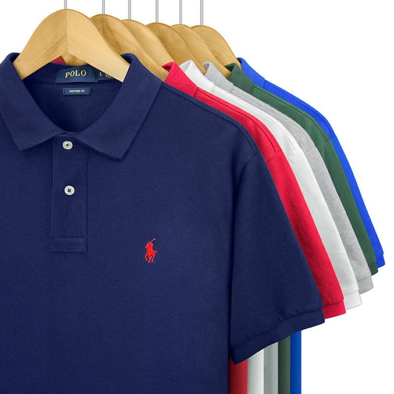 Cross-border RL Ralph Lauren T-shirt Polo Shirt Small Pony Logo Embroidery Summer Men's Polo Shirt Short Sleeve T