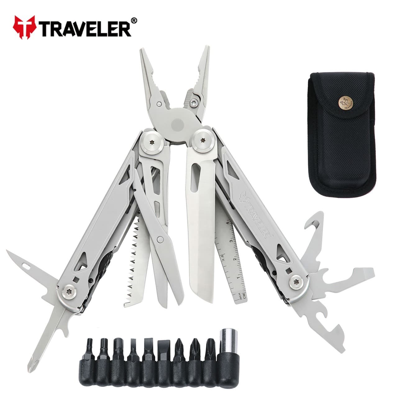 Ready Stock Traveler Multi-functional Pliers Outdoor Tool Pliers Folding Pliers Cross-border New Model