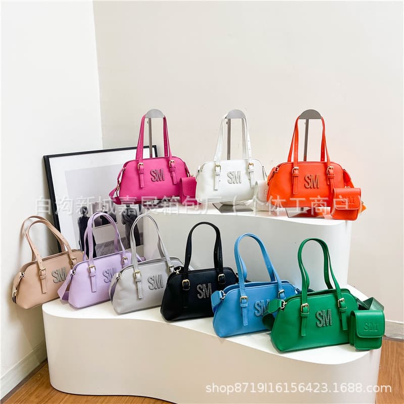 Cross-border PU Tote Bag Wholesale 2025 New European and American Fashion Large Capacity Handbag Popular Crossbody Shoulder Bag