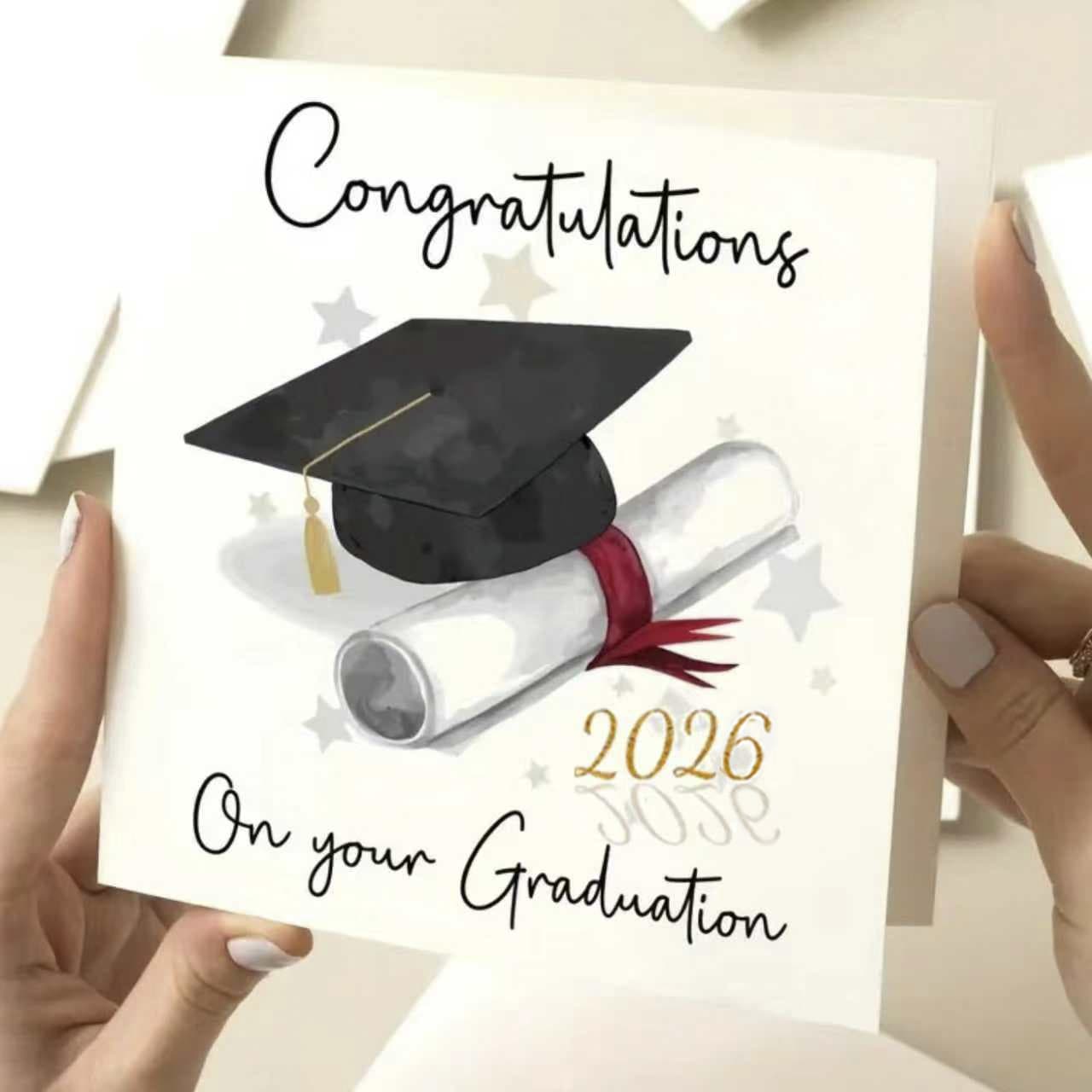 Cross-border New Product 2026 Graduation Greeting Card with Envelope, Fun Graduation Card for Friends and Classmates, Graduation Gift