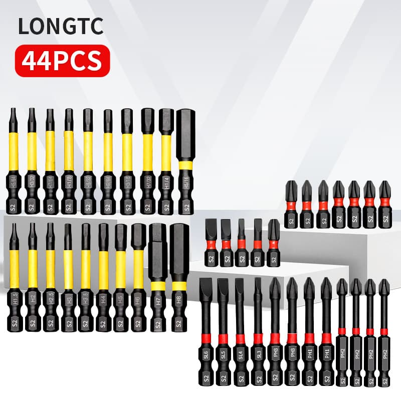 Single-Head Hex Bit Electric Extended Small Screwdriver S2 Steel Magnetic Pneumatic Socket Set Impact-Resistant Combination Socket Head
