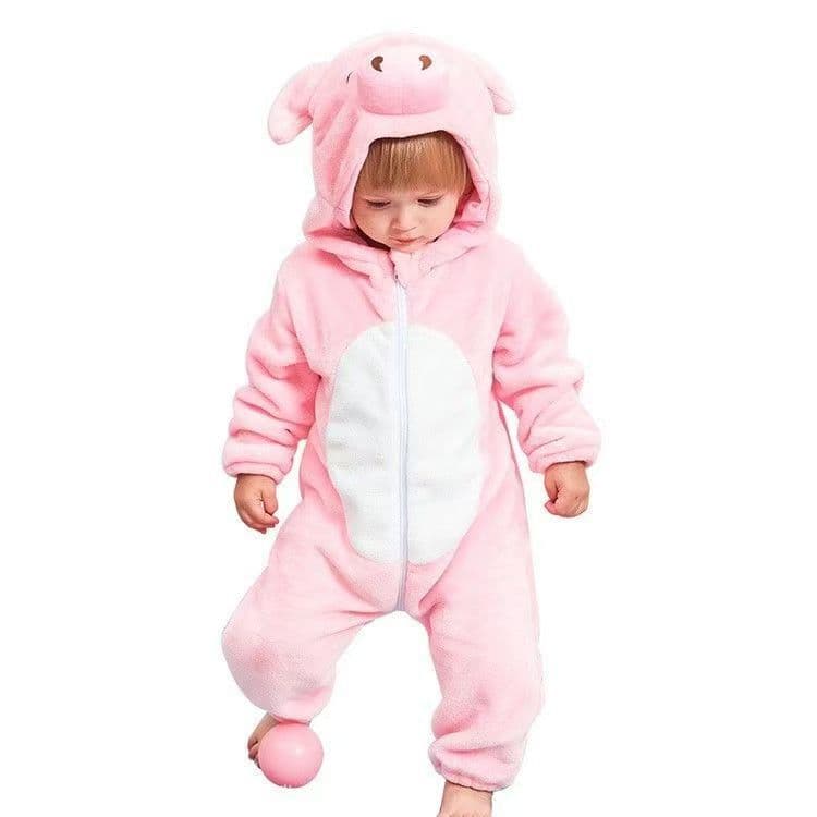 Cartoon Flannel One-Piece Pajamas Loungewear Cross-Border Pajamas