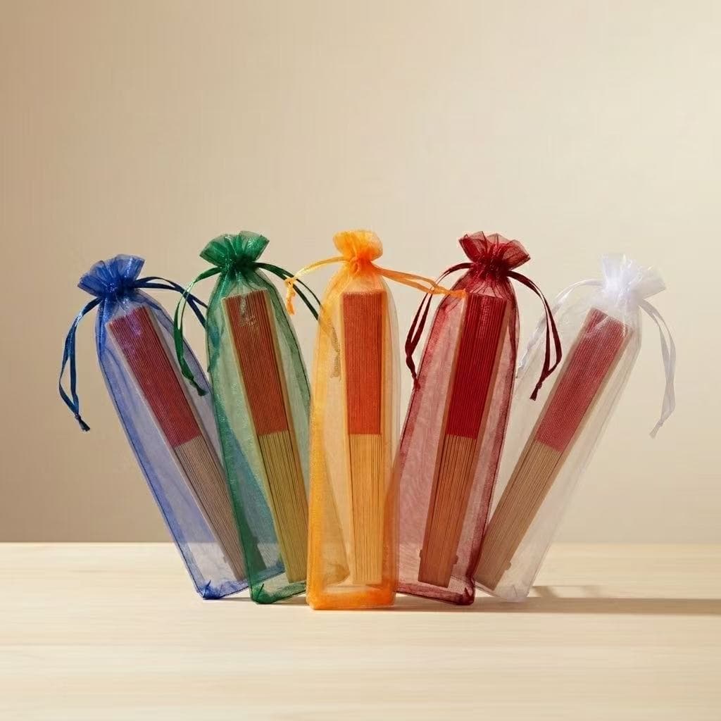 Wholesale Mesh Bag Stock, Fan Mesh Bag, Organza Bag, Jewelry Gift Bag, Drawstring Pearl Mesh Bag