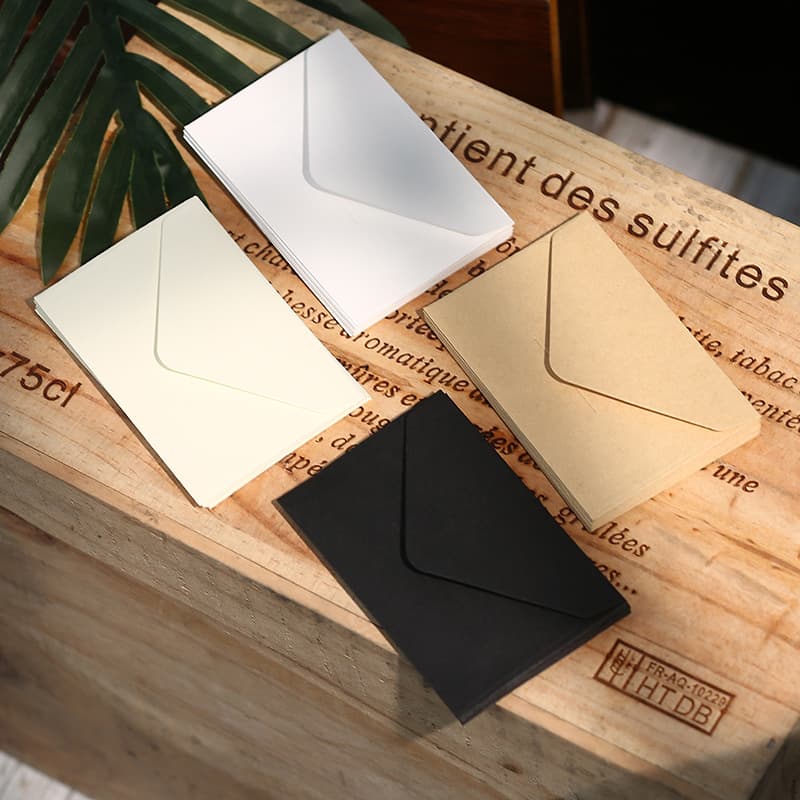New Kraft Paper Mini Envelopes, Retro Artistic Japanese Ins-style Minimalist Love Letters, Handmade Handwritten Premium Stationery