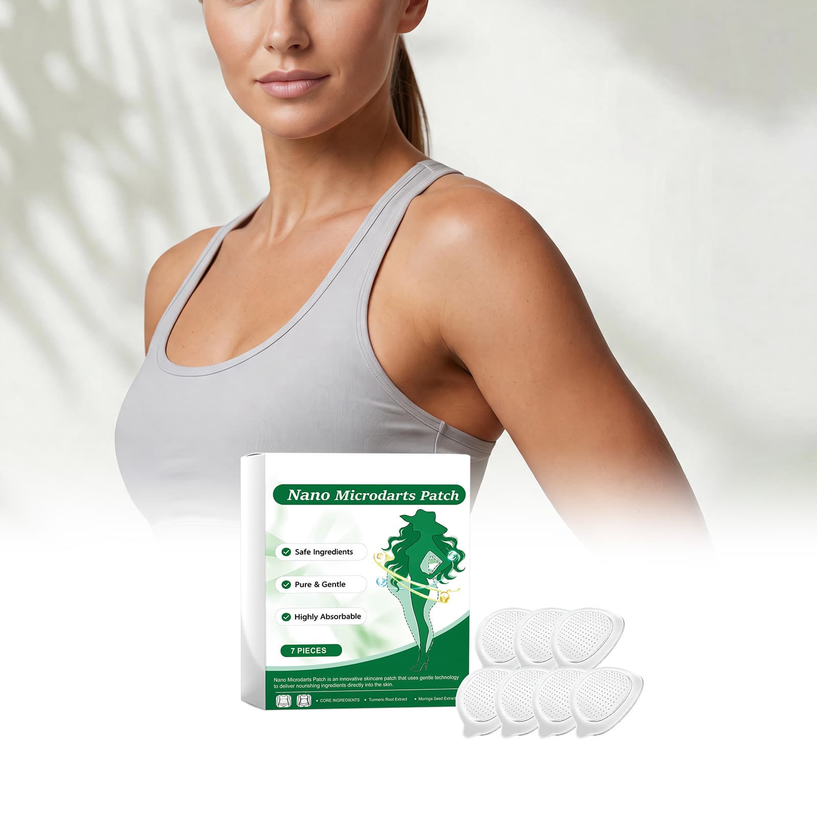 Skin Care Patch Skin-Friendly Breathable Shows Body Lines Lightweight Comfort Daily Management Portable Care Patch