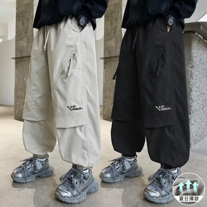 Plus Size Boys Autumn Pants, Casual Trousers for Overweight Boys, Large Size Children's Cargo Pants