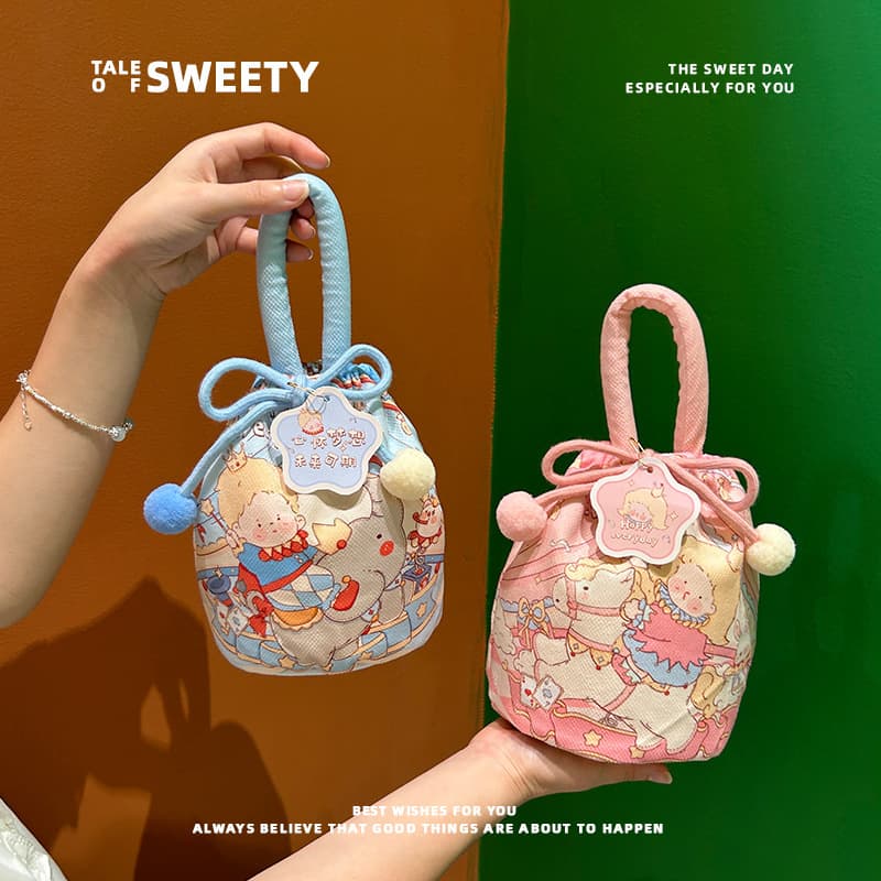 Gift Bag for Kids Baby Snacks Birthday Full Moon Candy Bag Gift Box Empty Box Newborn First Birthday Party Favor