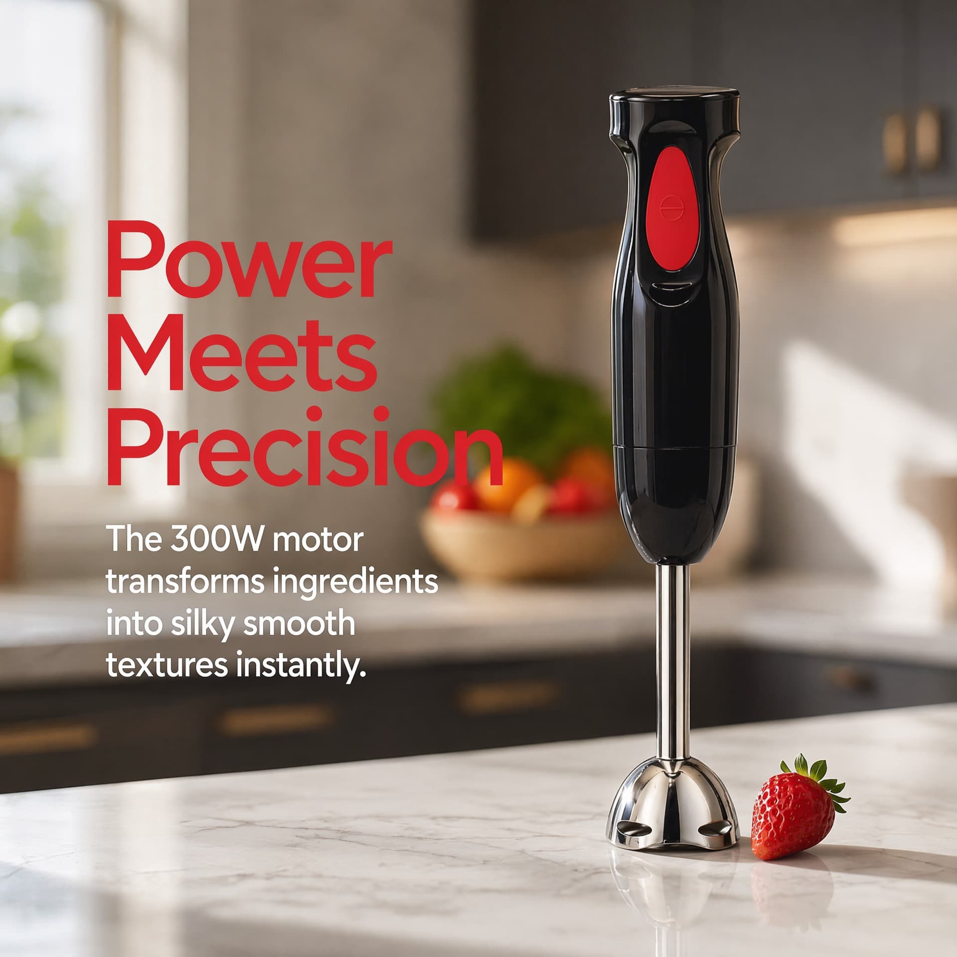 Cross-border Small Electric Hand Blender Stick Handheld Mixer Household Baby Food Maker Meat Grinder 300W