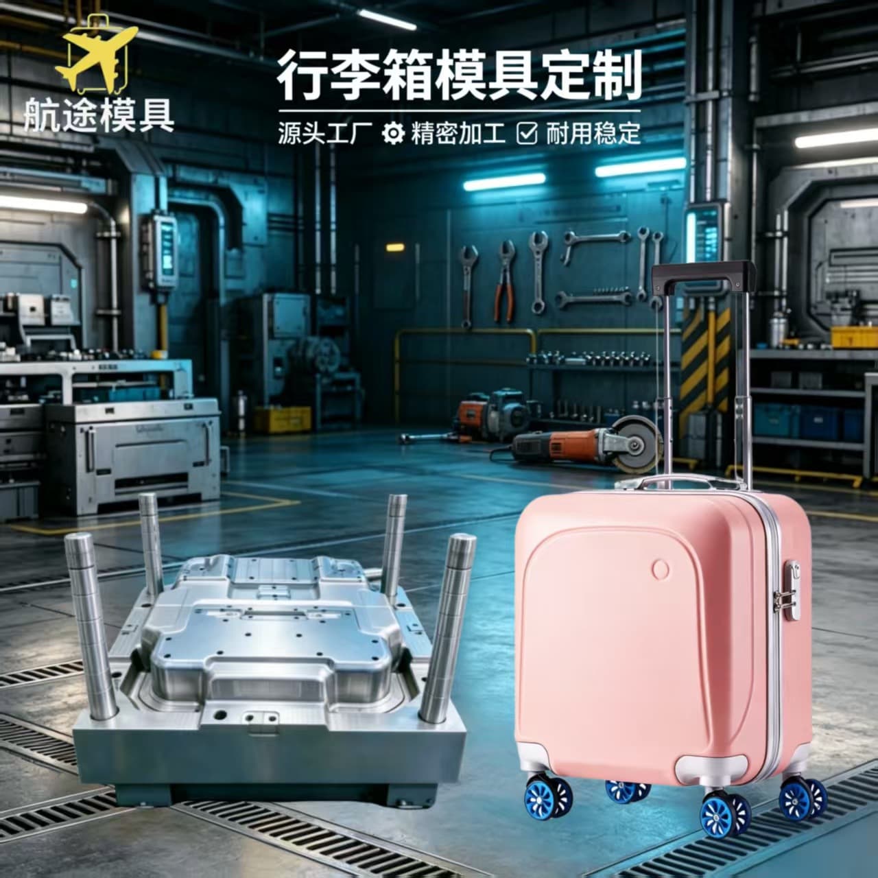 New Model 20inch Suitcase for Women, Trolley Case for Men, Multifunctional Travel Suitcase, Sturdy and Durable Carry-On Luggage with Password Lock