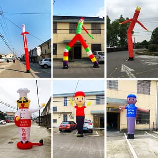 Promotional Inflatable Dancing Star Waving Clown Cartoon Figure Swing Dance Popular Model Advertising Guide