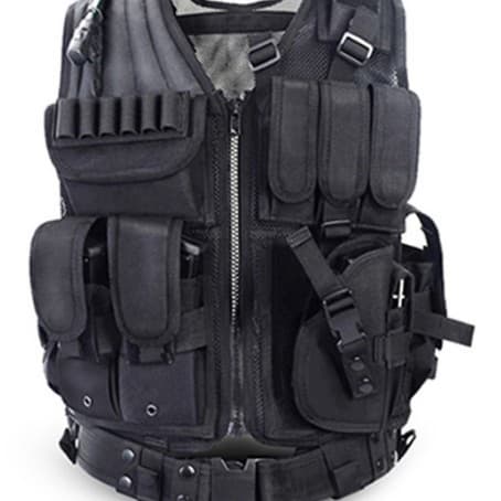 Camouflage Outdoor Tactical Equipment Dual-use Vest Multifunctional Wear-resistant Breathable Mesh Cs Tactical Protective Vest