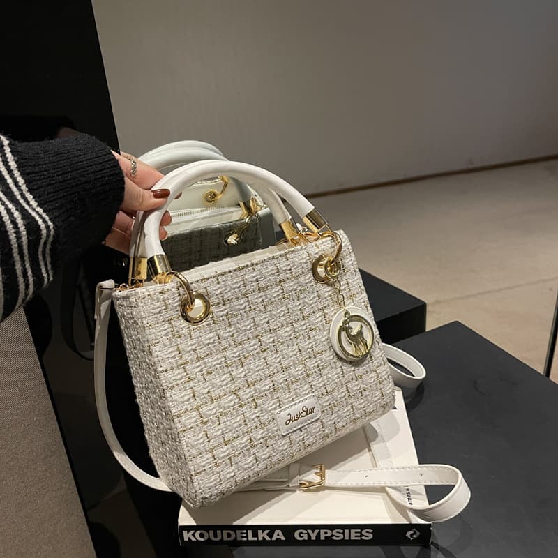 Amazon Fashionable Bag for Women Summer New Trendy Versatile Large Capacity Crossbody Bag Woolen Shoulder Handbag