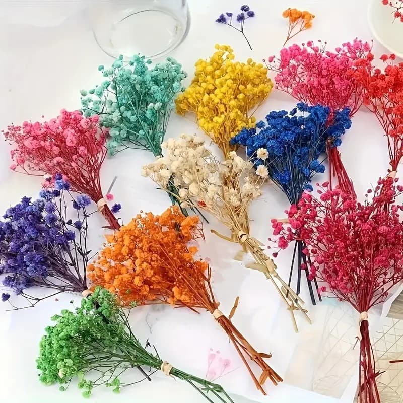 15cm Natural Scented Dried Flowers - Kindergarten Decor, Journaling, Scent Diffuser Cup DIY, Christmas Craft Materials, Mini Bouquets