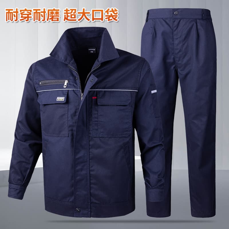 High-End Workwear Set Men's Spring/Autumn Electrician Mechanic Factory Uniform Labor Protection Top and Pants