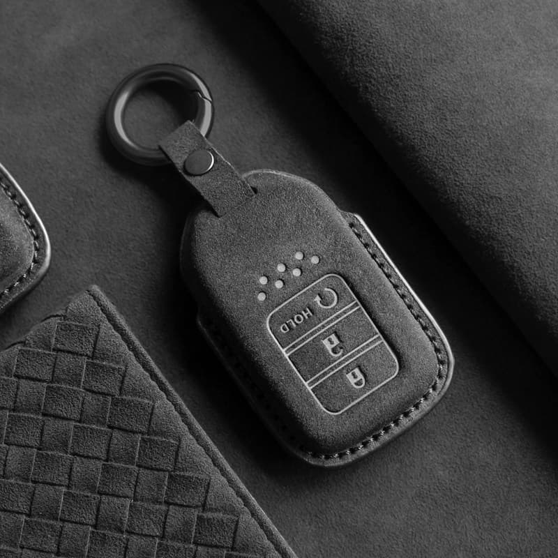 Suede Key Case Cover for Honda Accord 10th Gen CRV Enjoy Inspire Haoying Car Key Shell Buckle