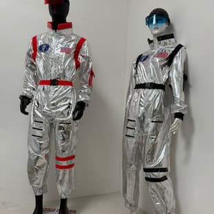 Halloween Astronaut Parent-Child Costume Children's Space Astronaut Performance Costume Embroidered American Spacesuit